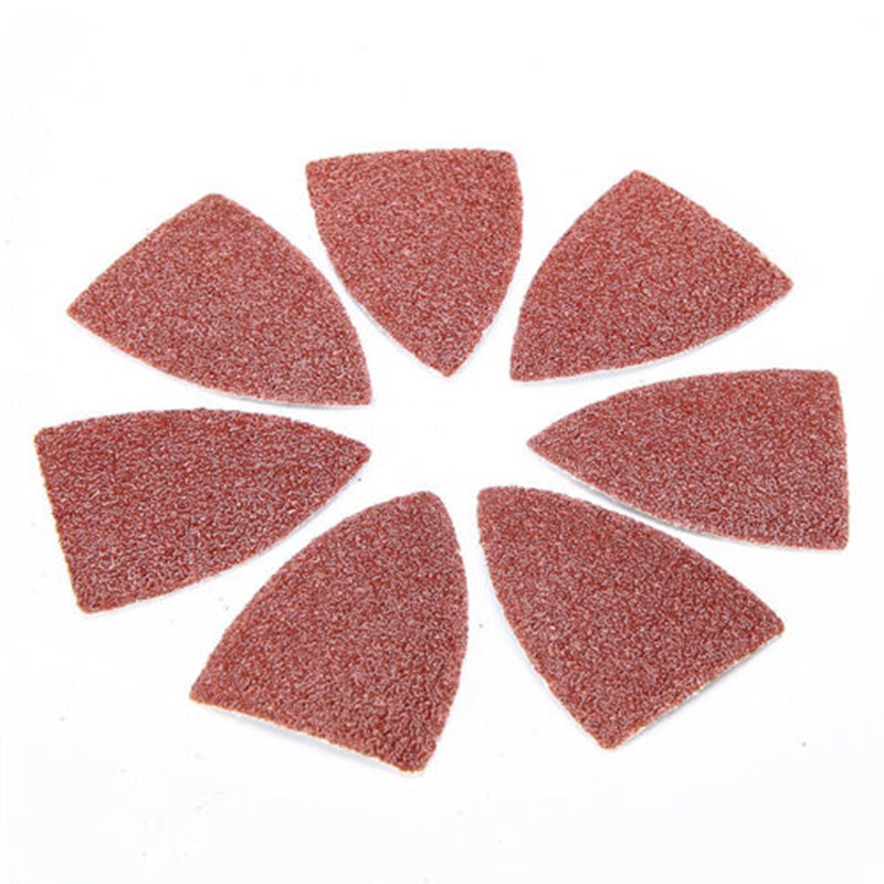 Set 51 Tấm Giấy Nhám Bằng Thép Không Gỉ 60-240 Grit Hình Tam Giác