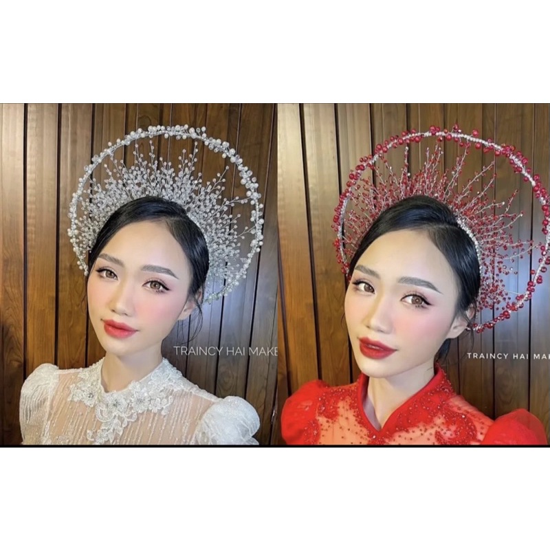 Mấn đội đầu cô dâu