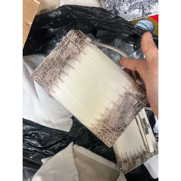 Túi hm kelly bạch tạng