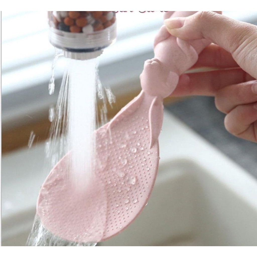 Vá muôi múc cơm chống dính hình chú thỏ siêu xinh