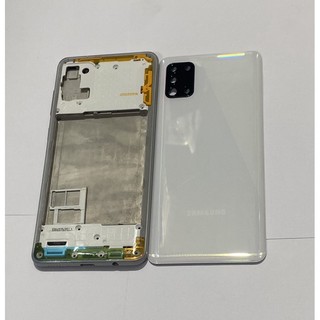 .Vỏ thay thế điện thoại sam sung A31 có luôn khay sim và kính camera sau