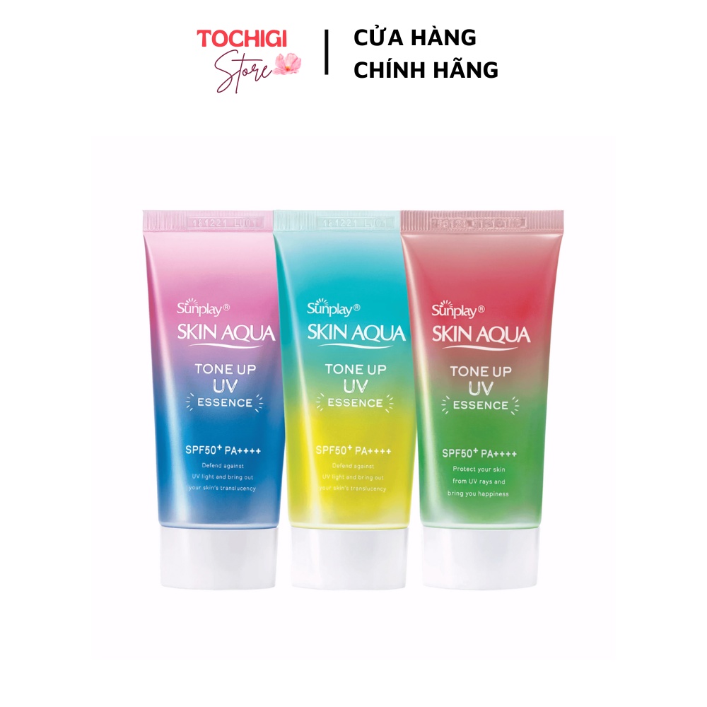 Kem Chống Nắng SUNPLAY Skin Aqua Tone Up UV Essence Dưỡng Ẩm Nâng Tông Che Khuyết Điểm SPF50+ PA++++ 50g