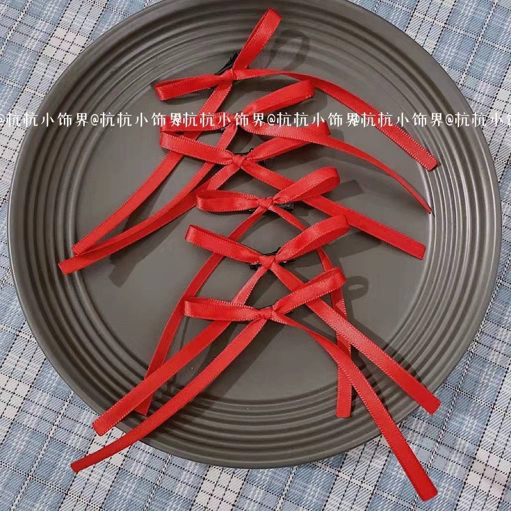 Kẹp Tóc Nơ Ruy Băng Nhiều Màu Sắc Xinh Xắn Cho Bé Gái