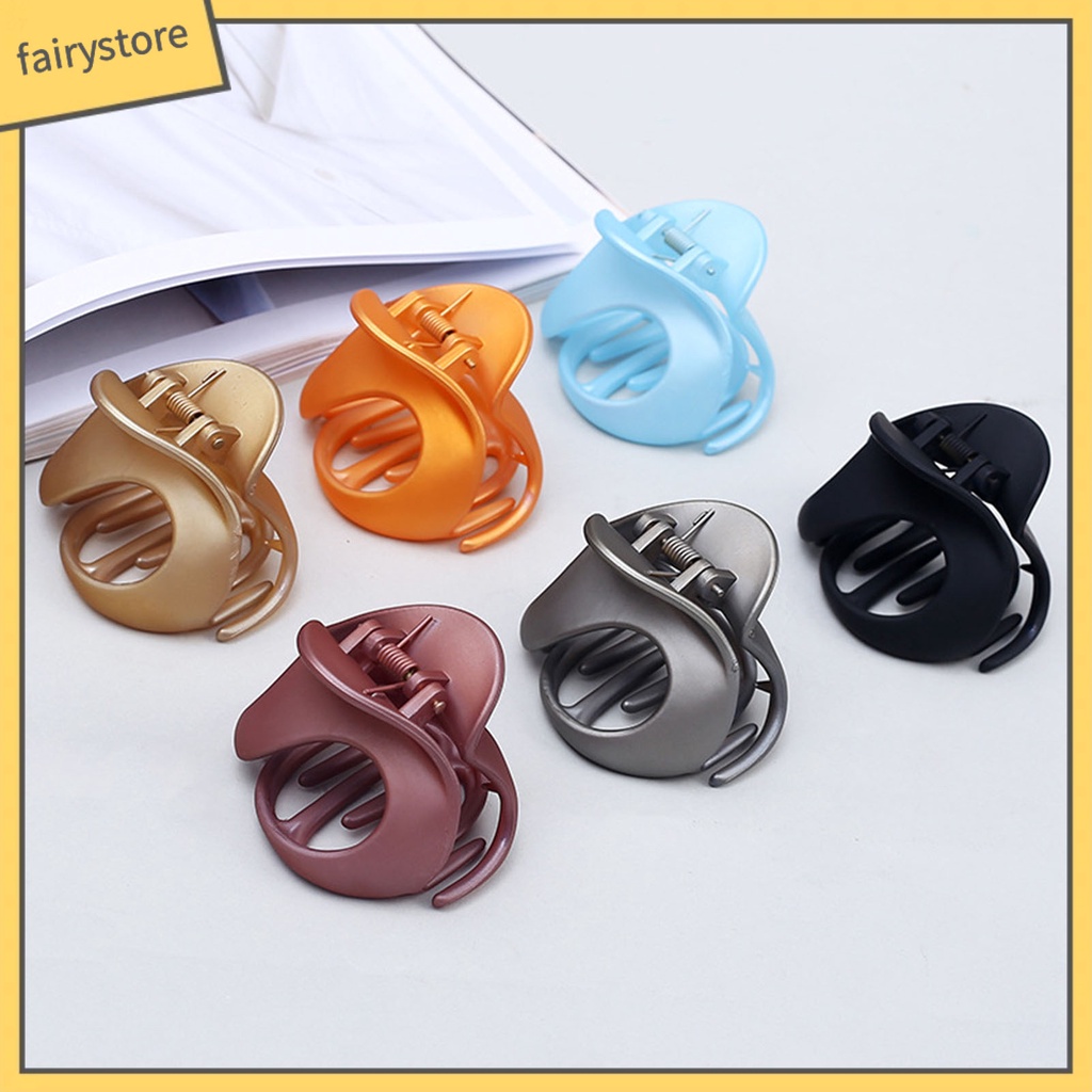 Kẹp Tóc Càng Cua Lớn Co Giãn Không Trượt Màu Sắc Tinh Khiết [Fairy1] [Fairy1]
