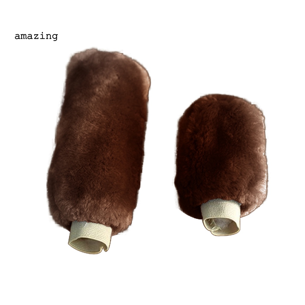 1 Bộ Vỏ Bọc Cần Gạt Phanh Tay Mềm Không Trơn Có Vỏ Bọc Cần Gạt Số Cho Xe Hơi