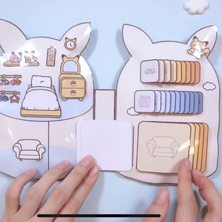 Squishy giấy nhà của Pikachu Doll House