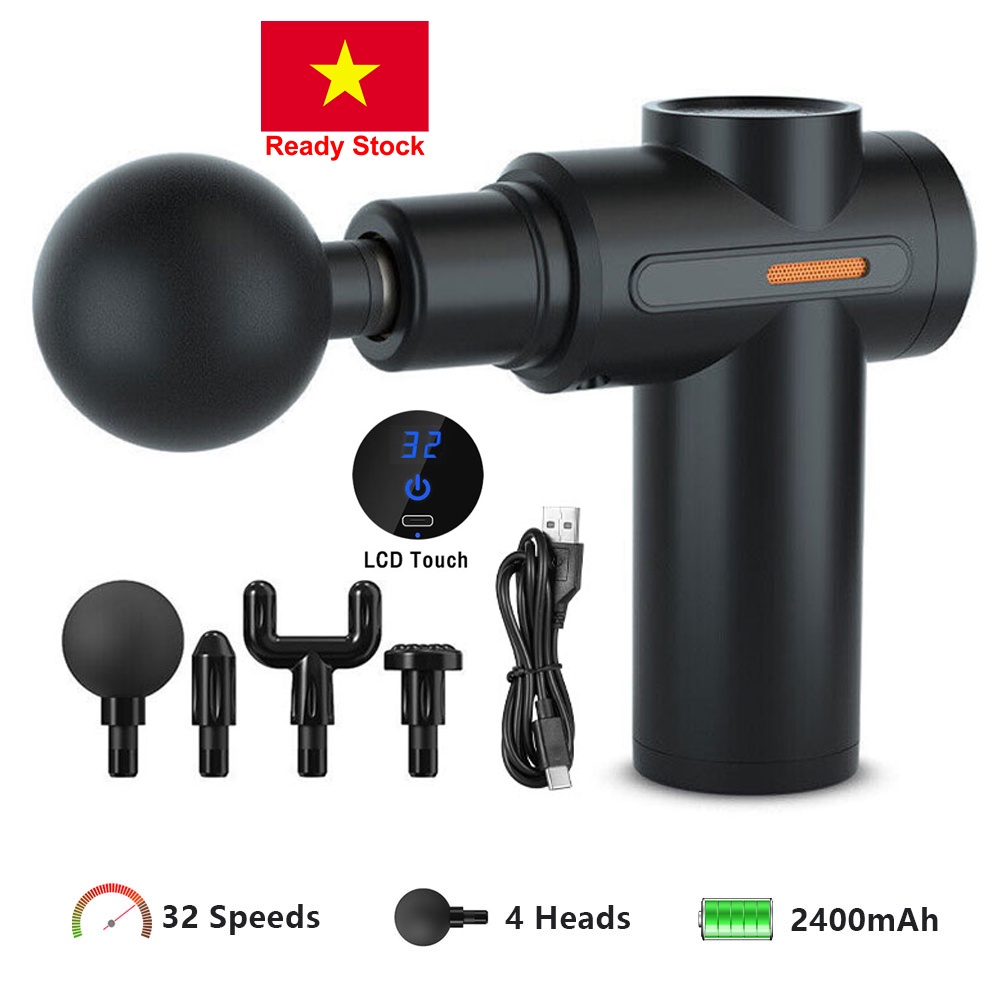 Máy Massage Cầm Tay Mini, Súng Massage Cầm Tay Mini Toàn Thân 6 Cấp Độ Chuyên Sâu Đa Năng