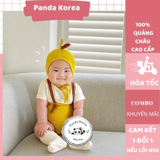 Quần yếm cho bé tặng kèm mũ phong cách hàn quốc Panda Baby phong cách hàn quốc 5-13kg