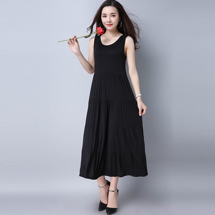 Đầm maxi thun dài freesize chất thun cotton co giãn 4 chiều theo kích thước cơ thể b16(xám)