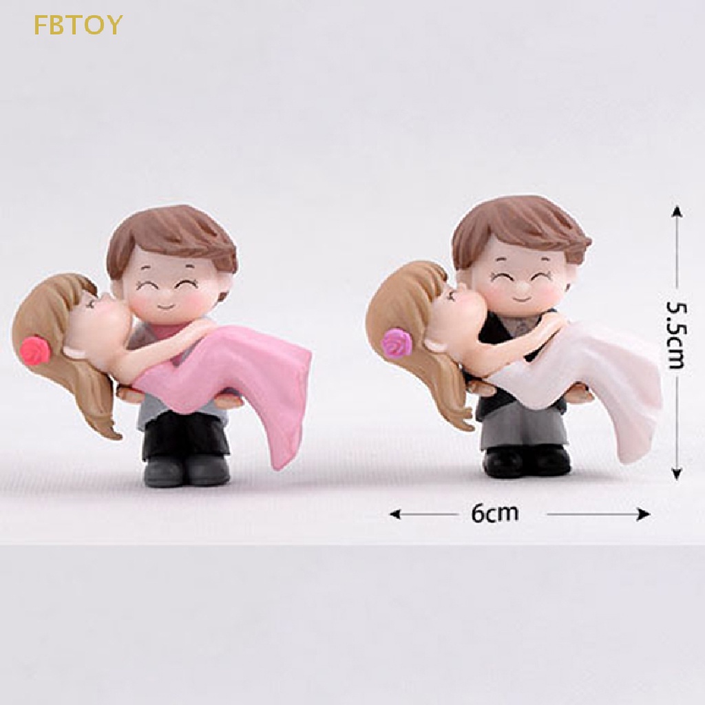 1 Bộ Tượng Tình Nhân Mini Trang Trí Tiểu Cảnh DIY