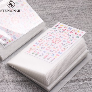 Sổ lưu trữ nhãn dán móng tay 80 khe rỗng Bộ sưu tập lưu ý