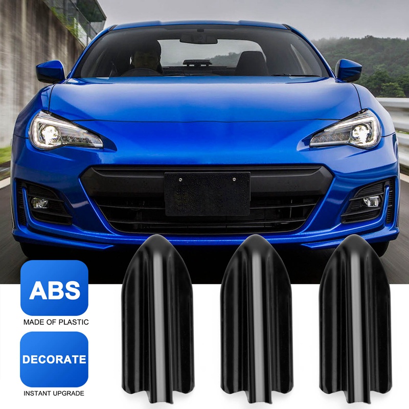 Set 6 Phụ Kiện Hình Vây Cá Mập Màu Đen Trang Trí Mui Xe Ô Tô