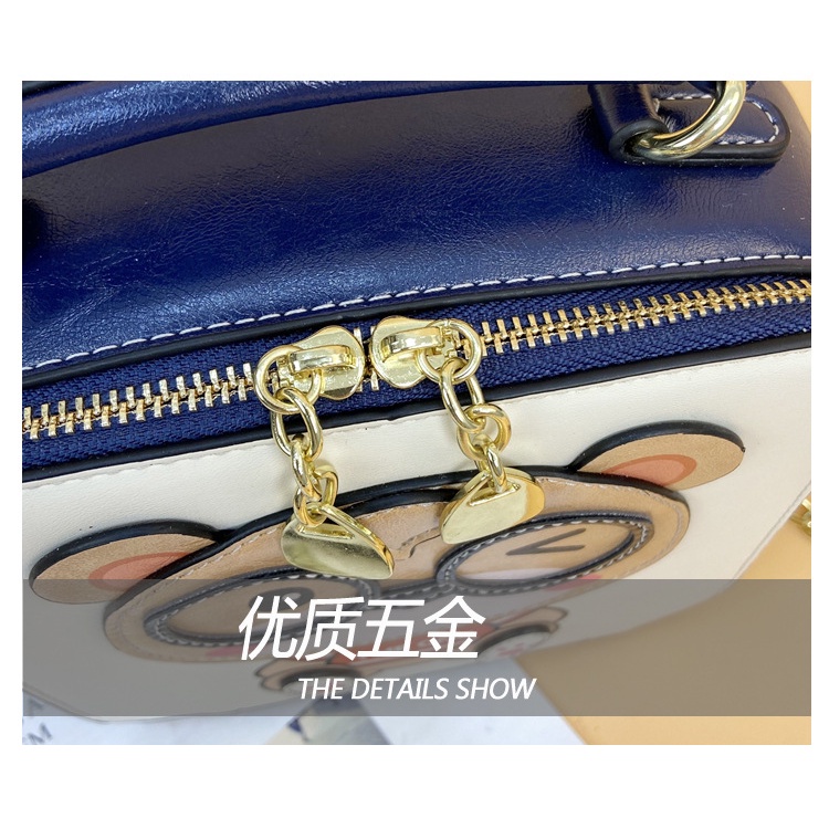 Túi Xách Đeo Vai Hình Vuông Cỡ Nhỏ Phối Dây Xích Dễ Thương Xinh Xắn