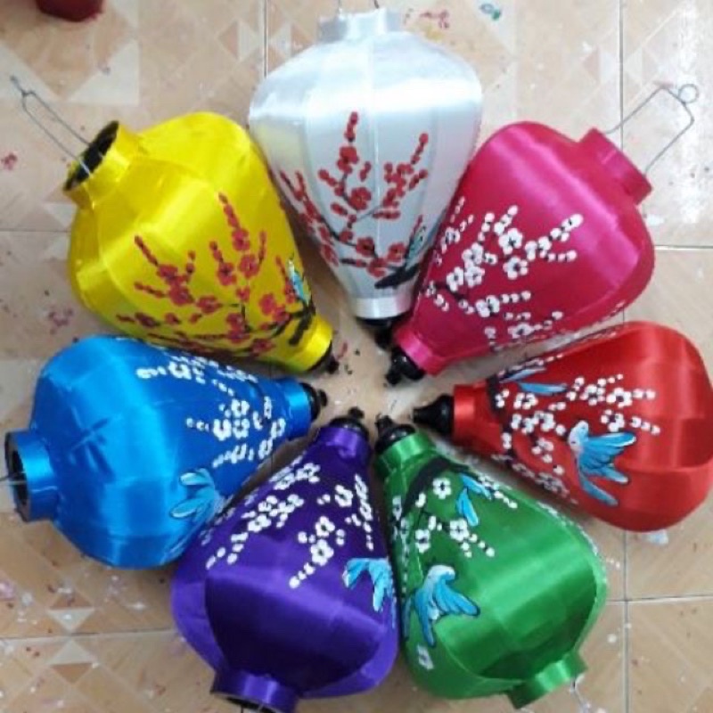 Đèn lồng vẽ tranh  mua 10=sỉ