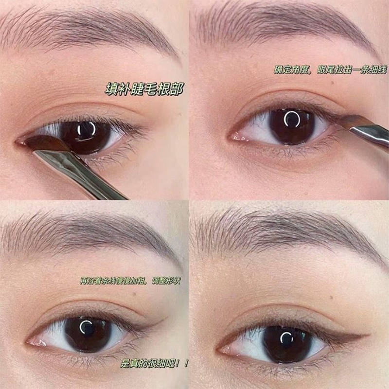 Cọ Trang Điểm Kẻ Mắt / Lông Mày Đầu Vát Siêu Mỏng