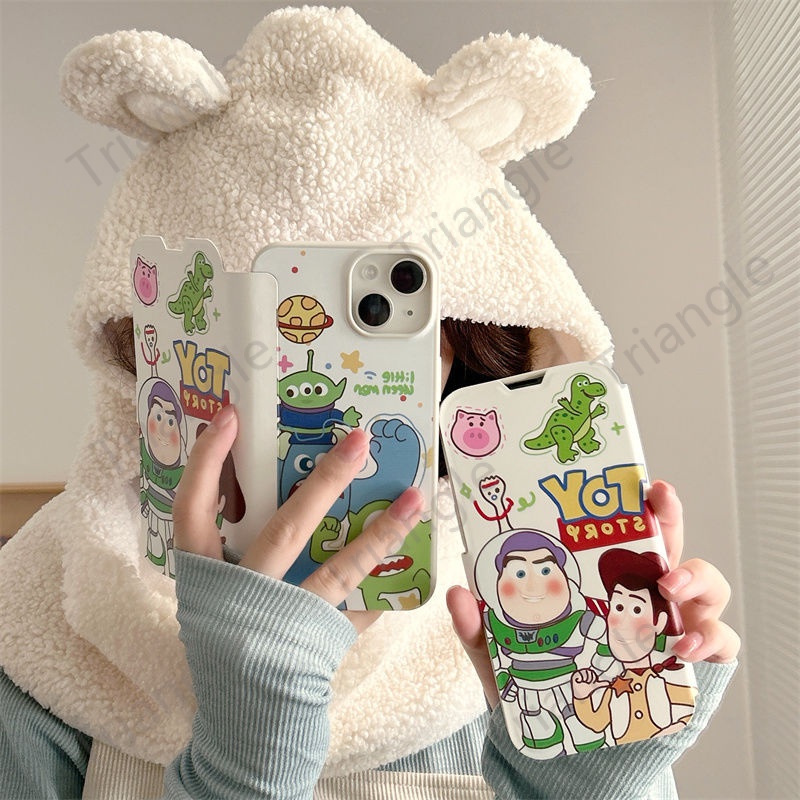 Bao Da Điện Thoại Nắp Gập Chống Sốc In Hoạt Hình Toy Story Cho iPhone14pro max 13 12 11 14Promax13 12 11