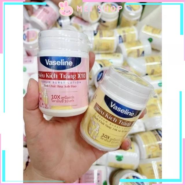 Kem Dưỡng Thể Kích trắng Vaseline dạng hủ 250gr