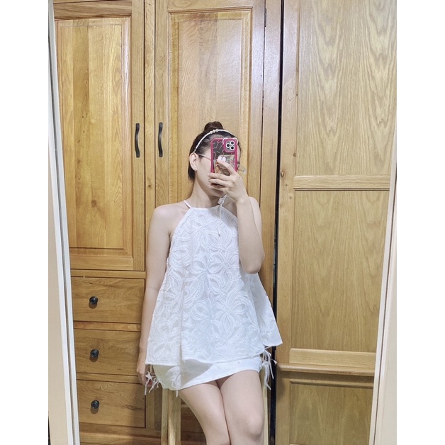 Áo yếm ren nơ TK1640