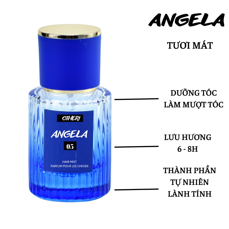 Nước Hoa Nữ OTHERI  ANGELA Hương Thơm Tươi Mát Dễ Chịu, Giúp Tóc Bóng Mượt