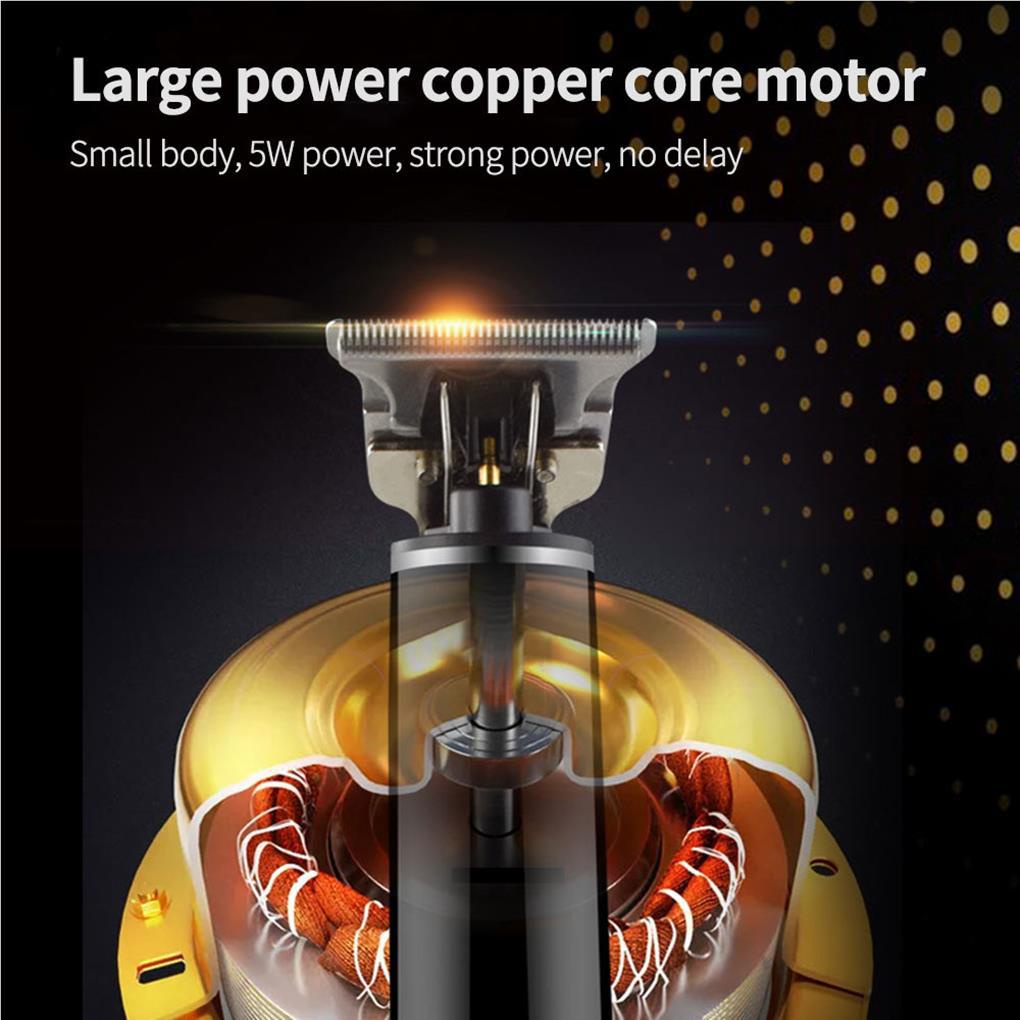 Tông Đơ Điện Cắt Tóc Chuyên Nghiệp Với Màn Hình LCD Kỹ Thuật Số Sạc USB