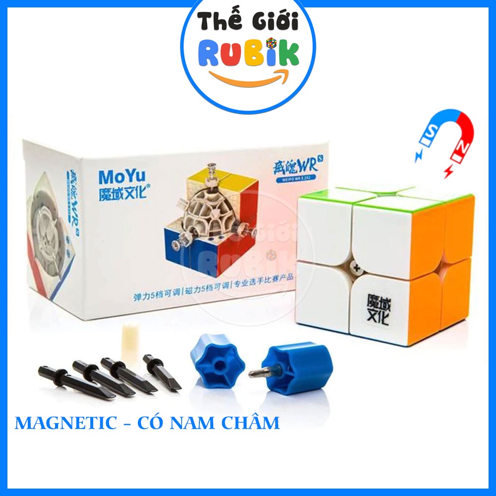 ✅ [Chính Hãng] Rubik 2x2 Nam Châm MoYu WeiPo WRS 2021/ WRM 2x2x2 M 2019 Magnetic Cube | Thế Giới Rubik