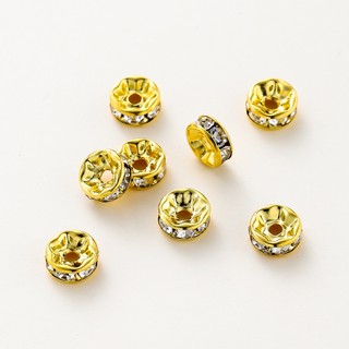 St.kunkka set 10 nhẫn đeo tay 4-10mm 18k đính đá nhiều màu sắc
