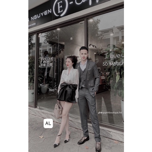 Set Áo Lụa Phối Quần Tacta Nơ Hàng Thiết Kế Cao Cấp