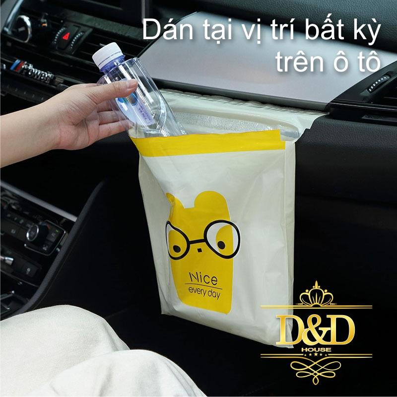 Túi rác có keo dán tiện dụng cho xe hơi, ô tô
