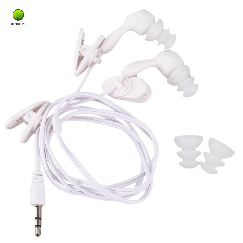 Tai Nghe Nhét Tai Chống Nước Màu Trắng Cho MP3 MP4