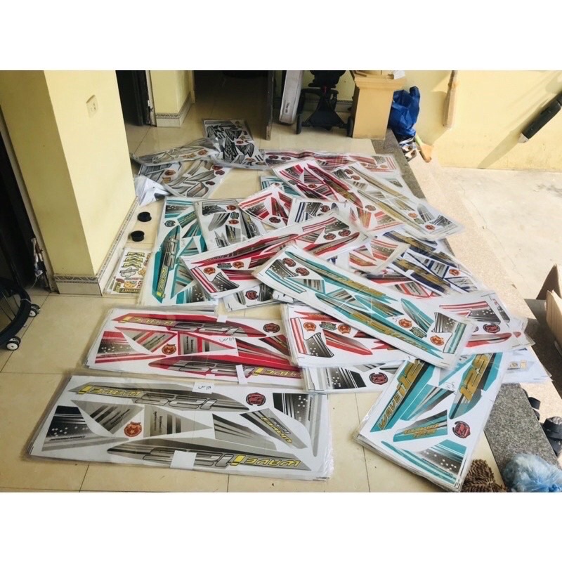 Tem Rời 3 Lớp Dán Wave 50/100/110cc Phong Cách 125i Chống Nước Cực Chất