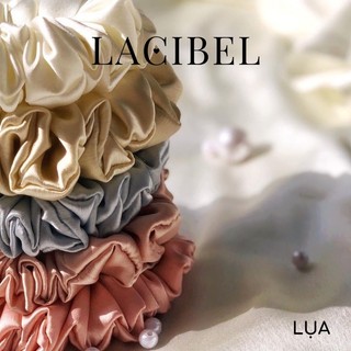 Cột tóc vải LACIBEL scrunchies, buộc tóc vải lụa mềm mịn
