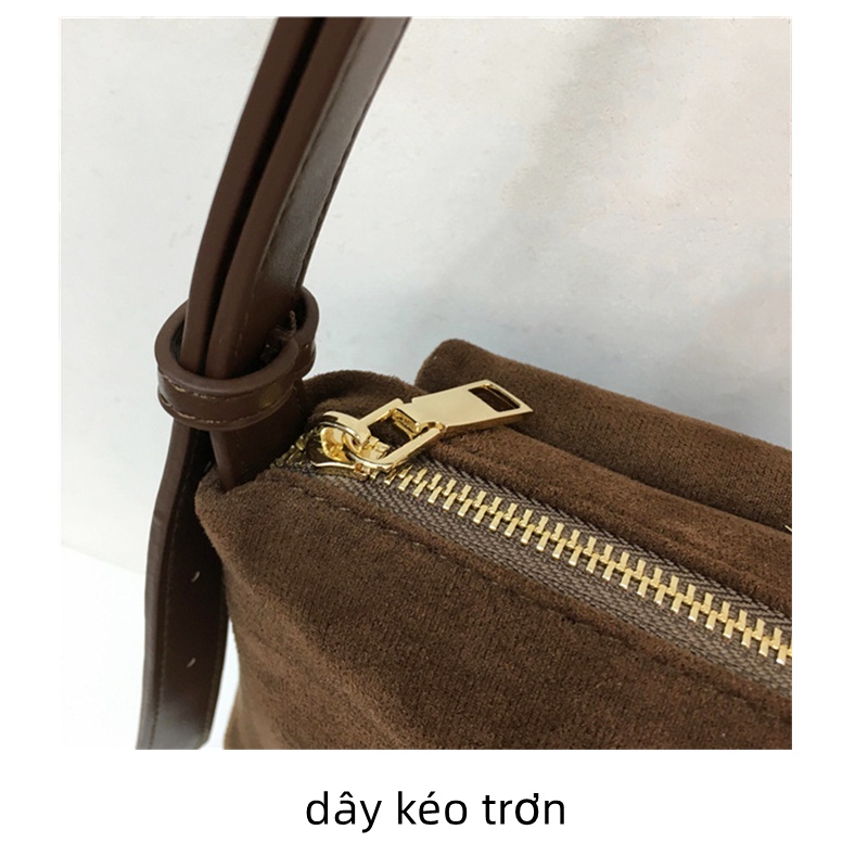CHIC JOY♥Túi messenger một vai phiên bản Hàn Quốc da lộn chất lượng cao túi messenger retro giản dị đi lại
