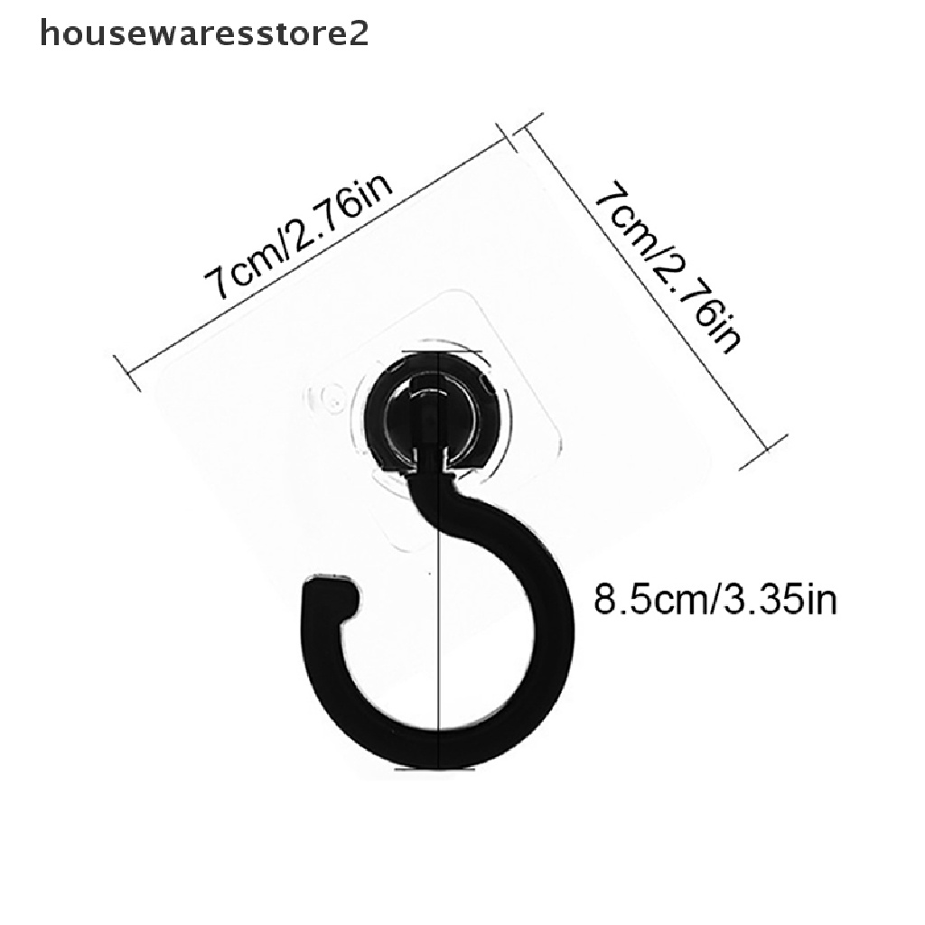 [Storesstore2] Móc Treo Đồ Dán Tường / Cửa / Trần Nhà Dạng Xoay