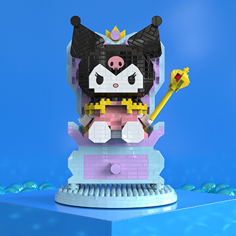 MÔ HÌNH LẮP RÁP Kuromi blocks HOẠT HÌNH ĐÁNG YÊU CHO BÉ - ĐỒ CHƠI XÉP HÌNH CHO BÉ