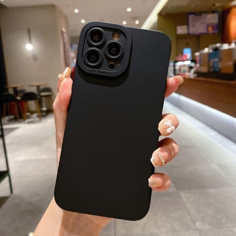 Ốp Điện Thoại Silicone Mềm Nhám Hình Camera Cho iPhone 14 13 12 11 Pro Max XR XS Max X 8 7 14 Plus SE 2020