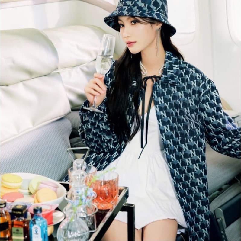 Áo ML.B Denim Cube Monogram