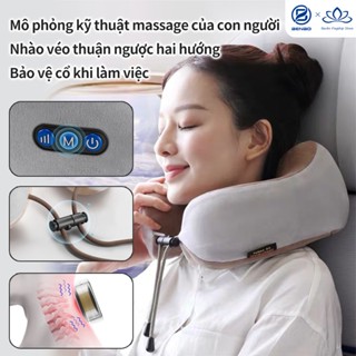 Gối massage chữ U, máy massage cột sôngs cổ tại nhà, massage cơ hình thang, xoa bóp cổ và vai gáy