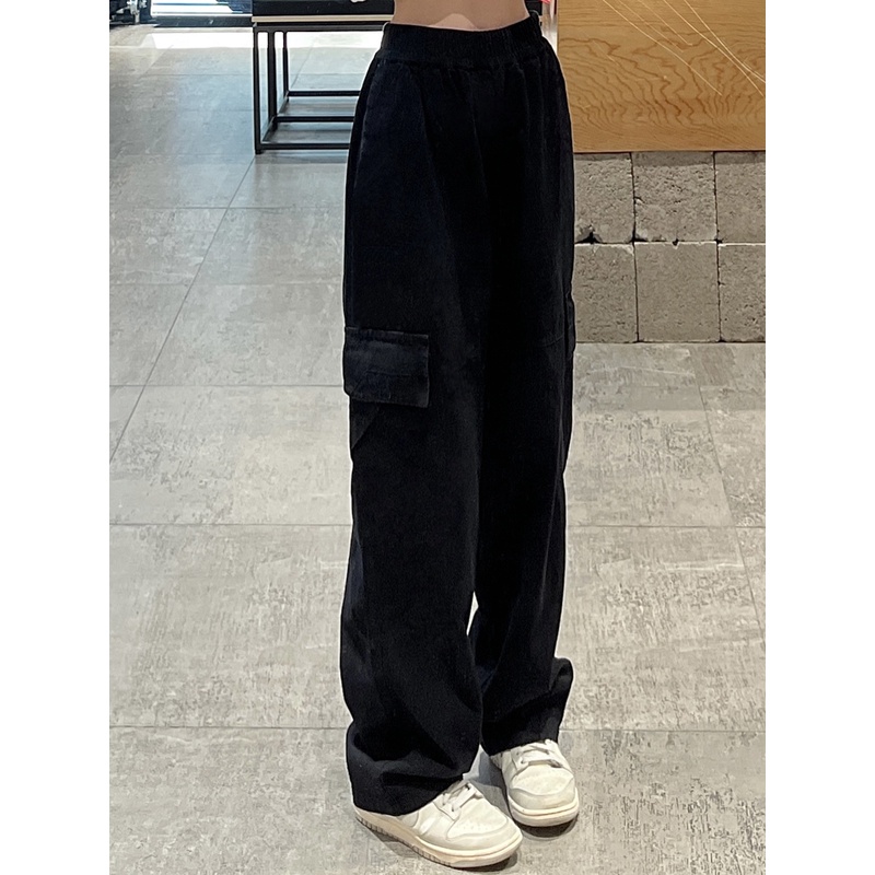 Quần dài SUXI lưng cao ống rộng thời trang mùa xuân dành cho nữ