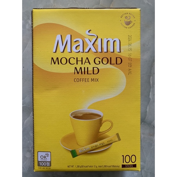 Cà phê hoà tan Maxim Hàn Quốc hộp 100 gói