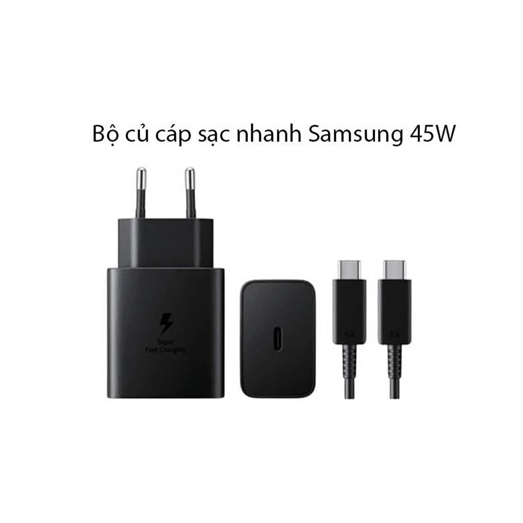 Sạc Samsung 45w kèm dây sạc Samsung Type C BACARAT Hàng chính hãng