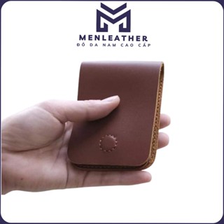 Ví sen 3/Bóp ví mini nam nữ da bò handmade thời trang nhỏ gọn tiện lợi 2025