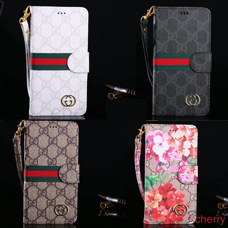 Ốp Điện Thoại Da Chống Sốc In Logo Gucci Cho iphone 14 11 12 13 Pro Max X Xs Xr Xsmax