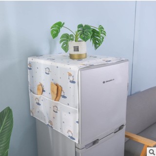[D1] Tấm Phủ Tủ Lạnh-Trùm Máy Giặt Chống Thấm Nước, Bụi Bẩn Có Túi Đựng Đồ Tiện Dụng