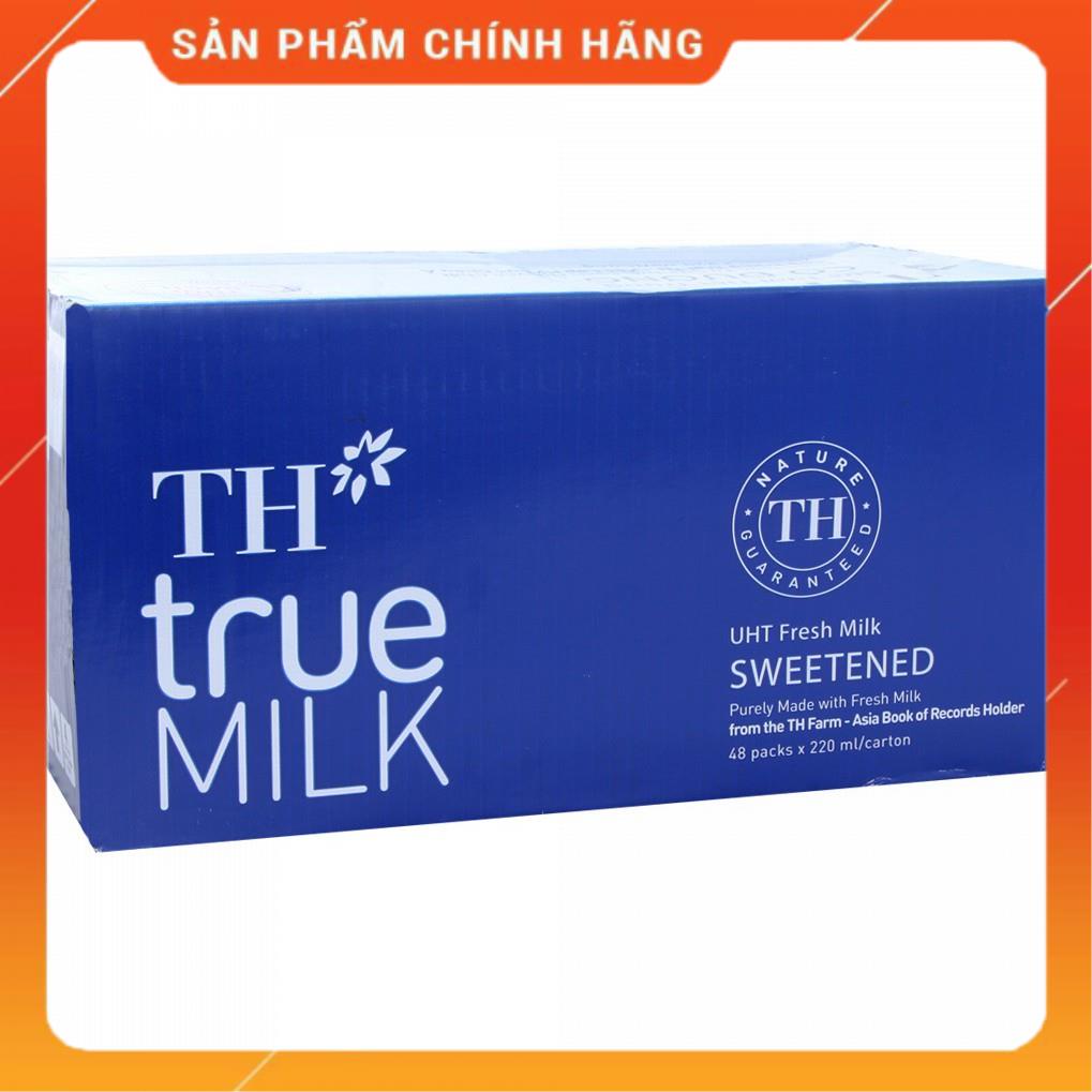 🍓Sữa Tươi Tiệt Trùng 🍓TH True Milk Có Đường,Ít Đường 180ml Nguyên Chất Nhiều Vị