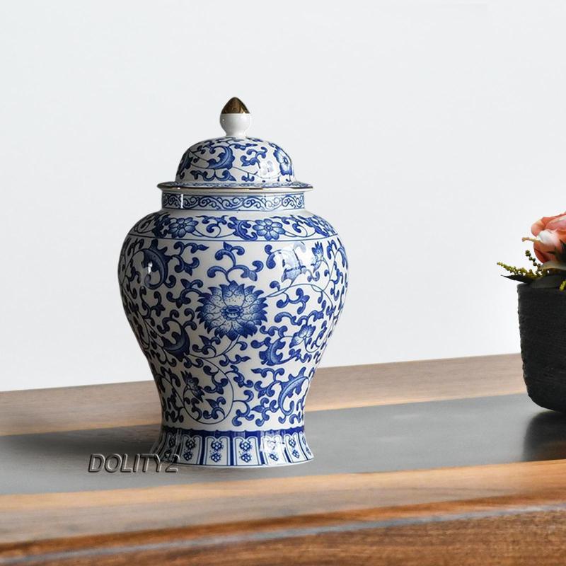 Set 2 Lọ Sứ Đựng Sơn Dầu 1300ml Vẽ Tay Đẹp Mắt Tiện Dụng