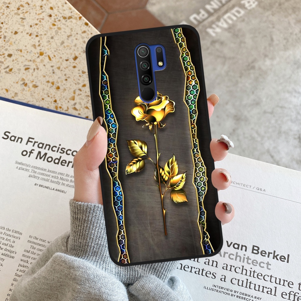 Ốp lưng Xiaomi Redmi Note 8 Pro / Redmi 9, ốp điện thoại xiaomi hình hoa, hươu nai sang trọng