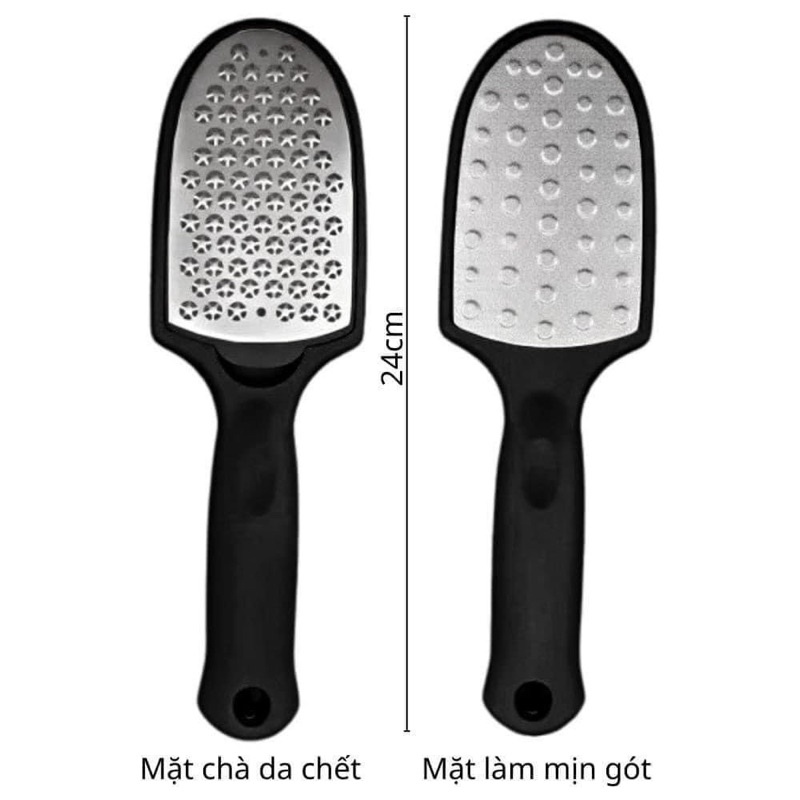 Chà gót chân inox 2 mặt,Chà gót chân 2 mặt, chà gót 2in1