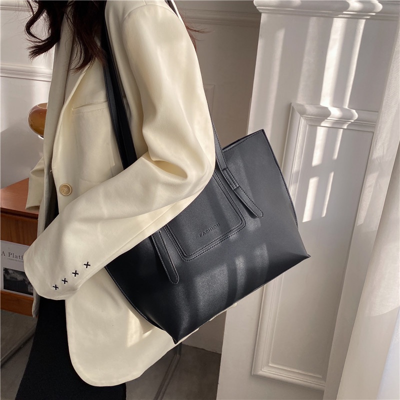 AlphaZ Túi Xách Đeo Vai Sức Chứa Lớn Phong Cách Đơn Giản Hợp Thời Trang Cho Nữ