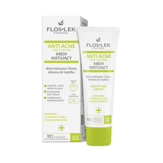 KEM DƯỠNG ẨM KIỀM DẦU, ĐIỀU TIẾT NHỜN FLOSLEK ANTI ACNE MATTIFYING 50ML