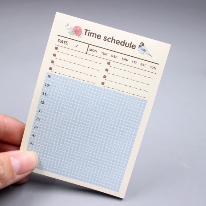 Giấy Note Thông Minh Lên Kế Hoạch Hàng Ngày, Tuần  - Giấy Ghi Chú Nhắc Việc Tiện Lợi - Giấy Nhớ, Note Ghi Chú